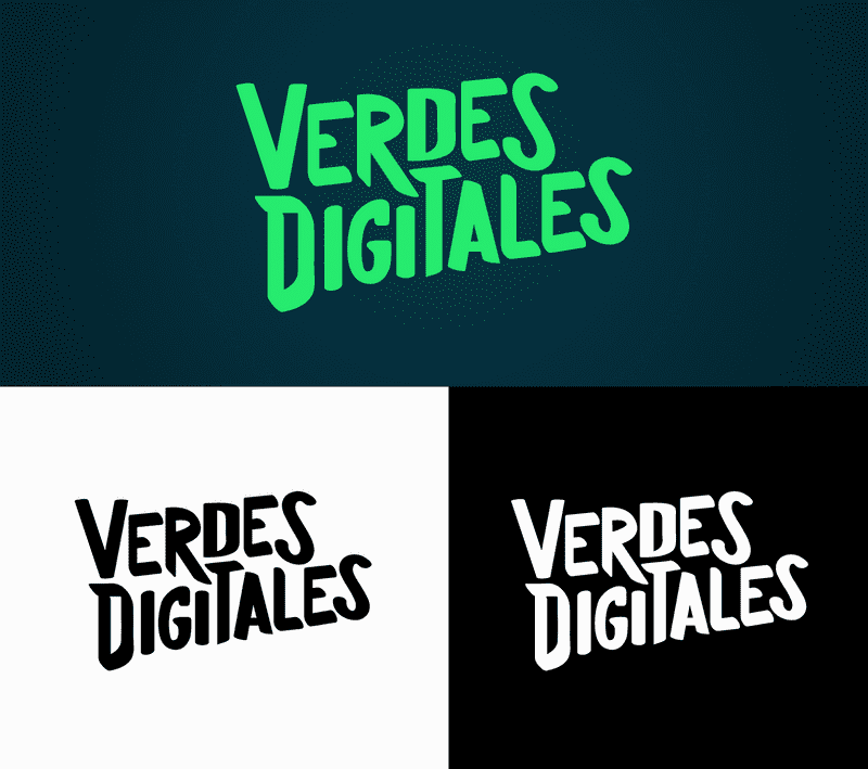 Aplicación del logo, rebranding Verdes Digitales